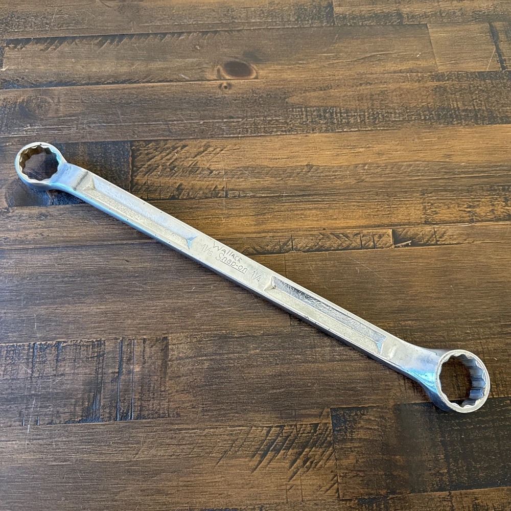 SNAP-ON TOOLS USA 12 PT XV-3440 Offset Double Box End Wrench 1-1/16" & 1-1/4"